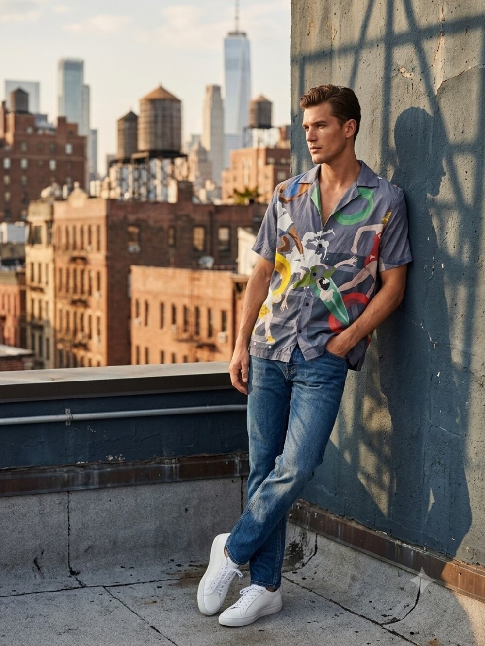 Saturdays New York City Canty Print Shirt